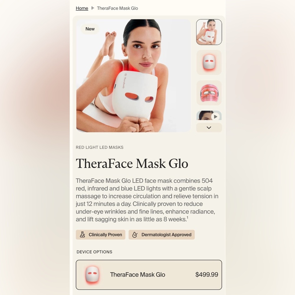 Therabody Theraface Mask Glo